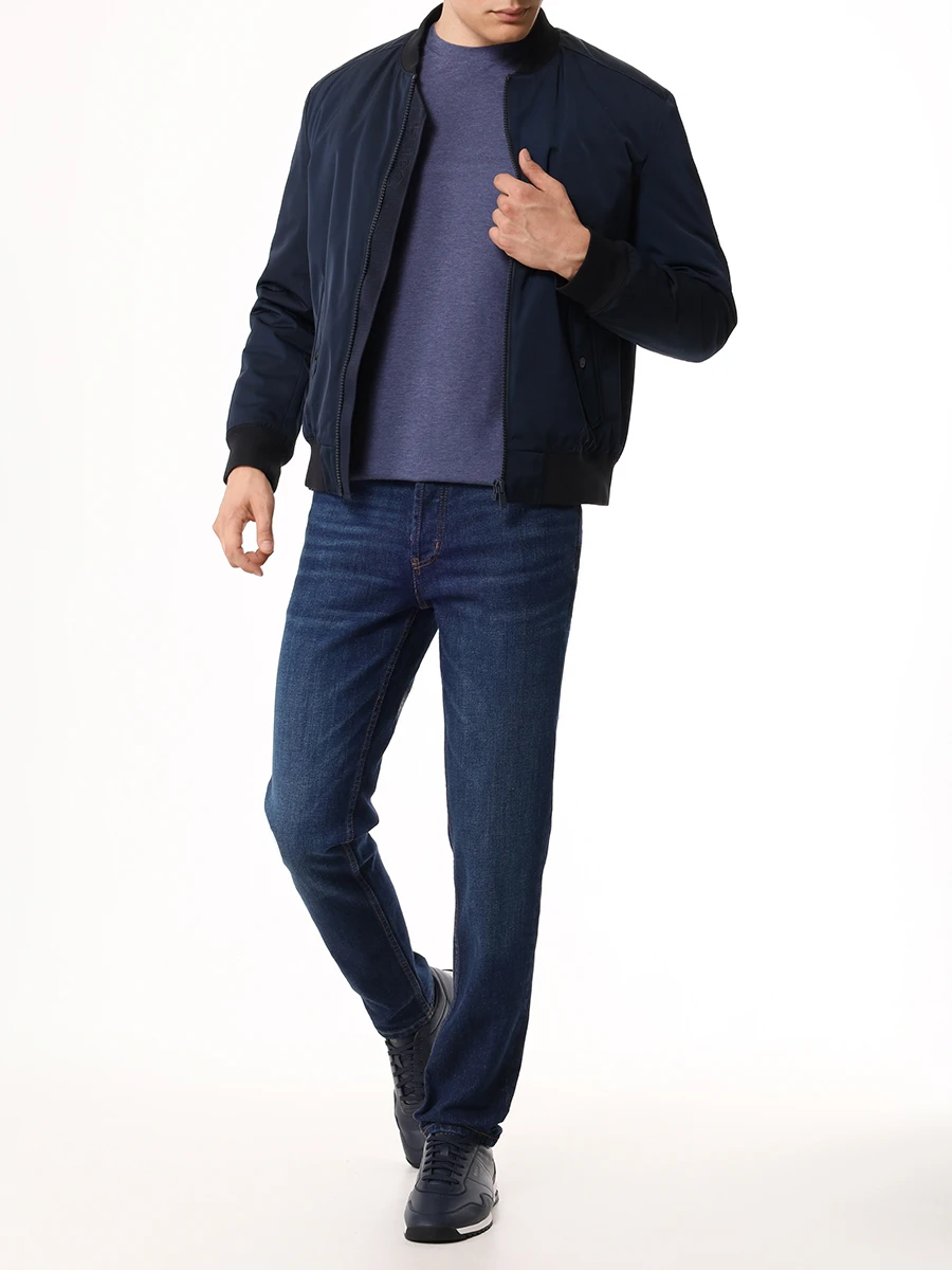 Джинсы Tapered Fit хлопковые HUGO 50517544/409 Синий  Фото 2