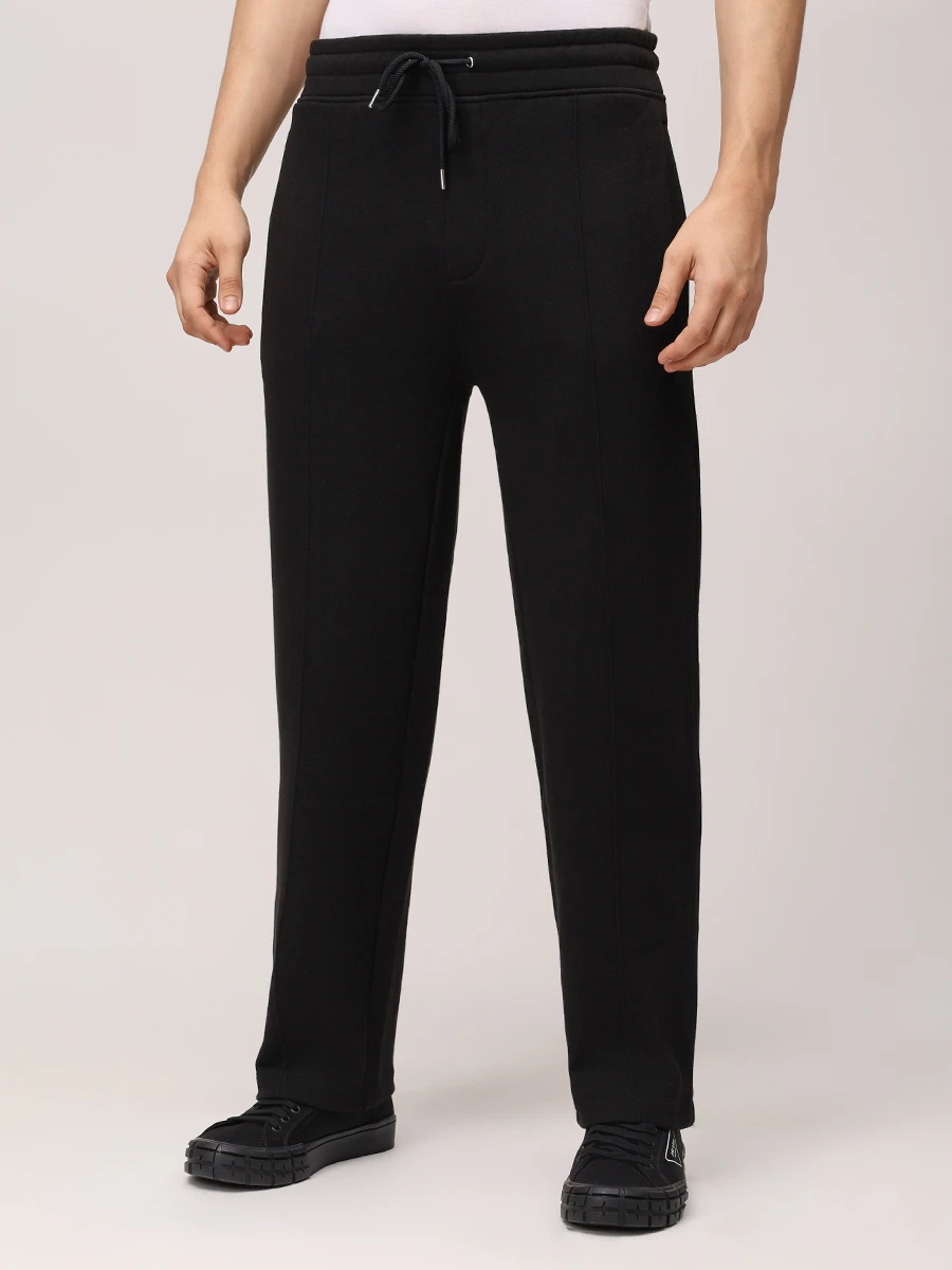 Брюки хлопковые HUGO 50530153/001 Черный  Фото 4