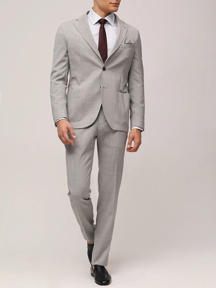 Рубашка Slim Fit хлопковая BOSS 50533040/001 Полоска  Фото 2