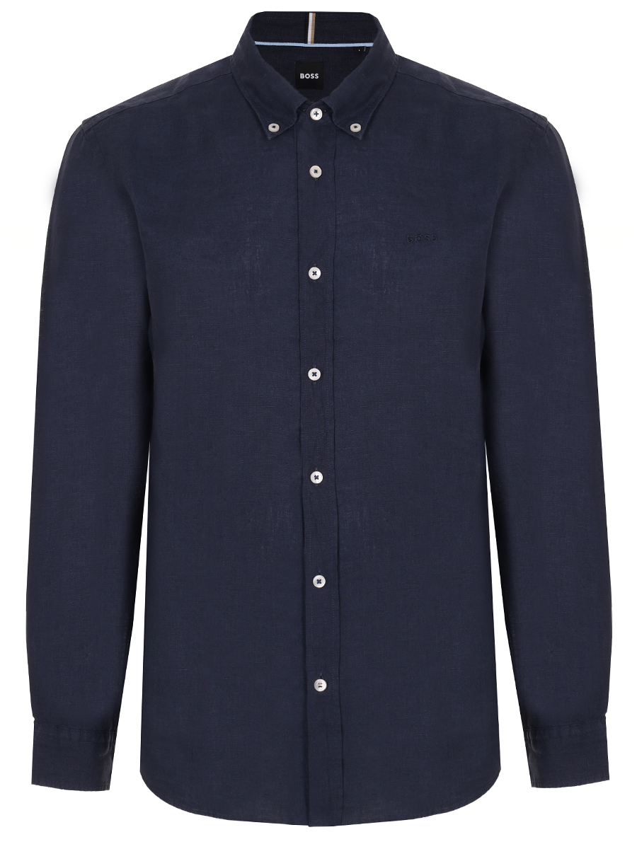 Рубашка Slim Fit льняная BOSS
