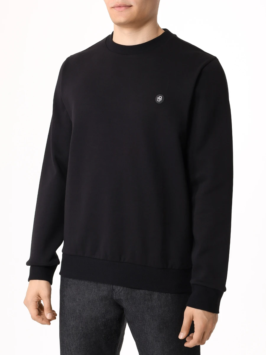 Толстовка хлопковая BOSS 50520302/001 Черный  Фото 4