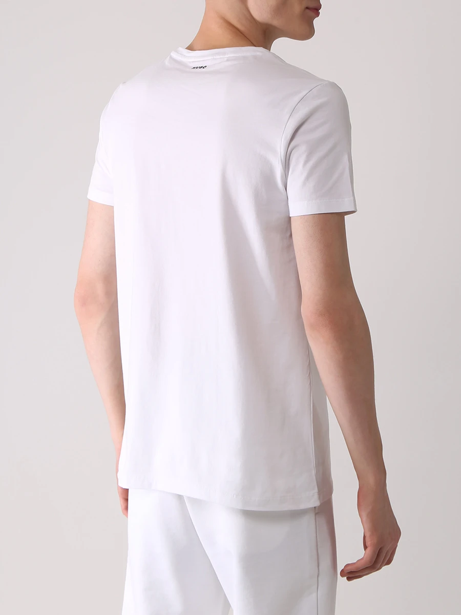 Набор из двух хлопковых футболок HUGO 50325440 / 960 Белый  Фото 3