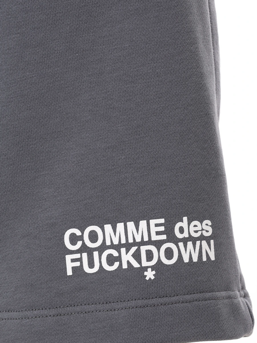 Шорты хлопковые COMME DES FUCKDOWN CFABM01505 FERRO Темно - Серый  Фото 5