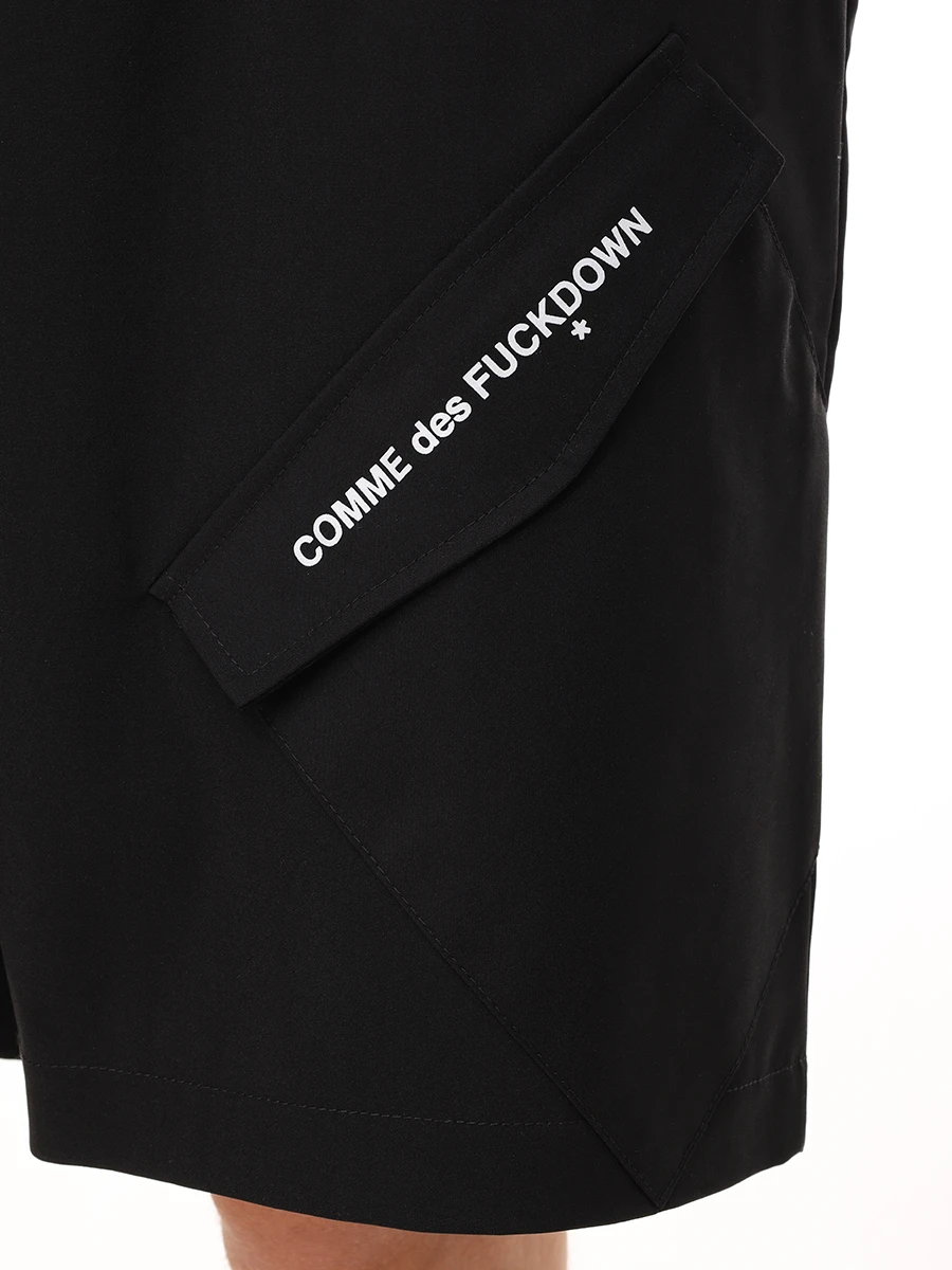 Шорты-карго хлопковые COMME DES FUCKDOWN CFABM01636 NERO Черный  Фото 5