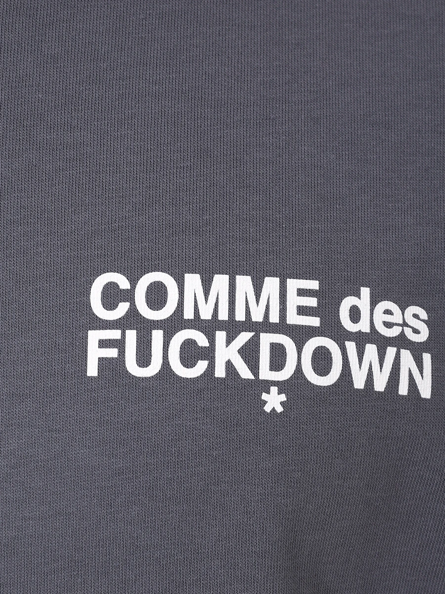 Футболка хлопковая COMME DES FUCKDOWN CFABM01509 FERRO Темно - Серый  Фото 6