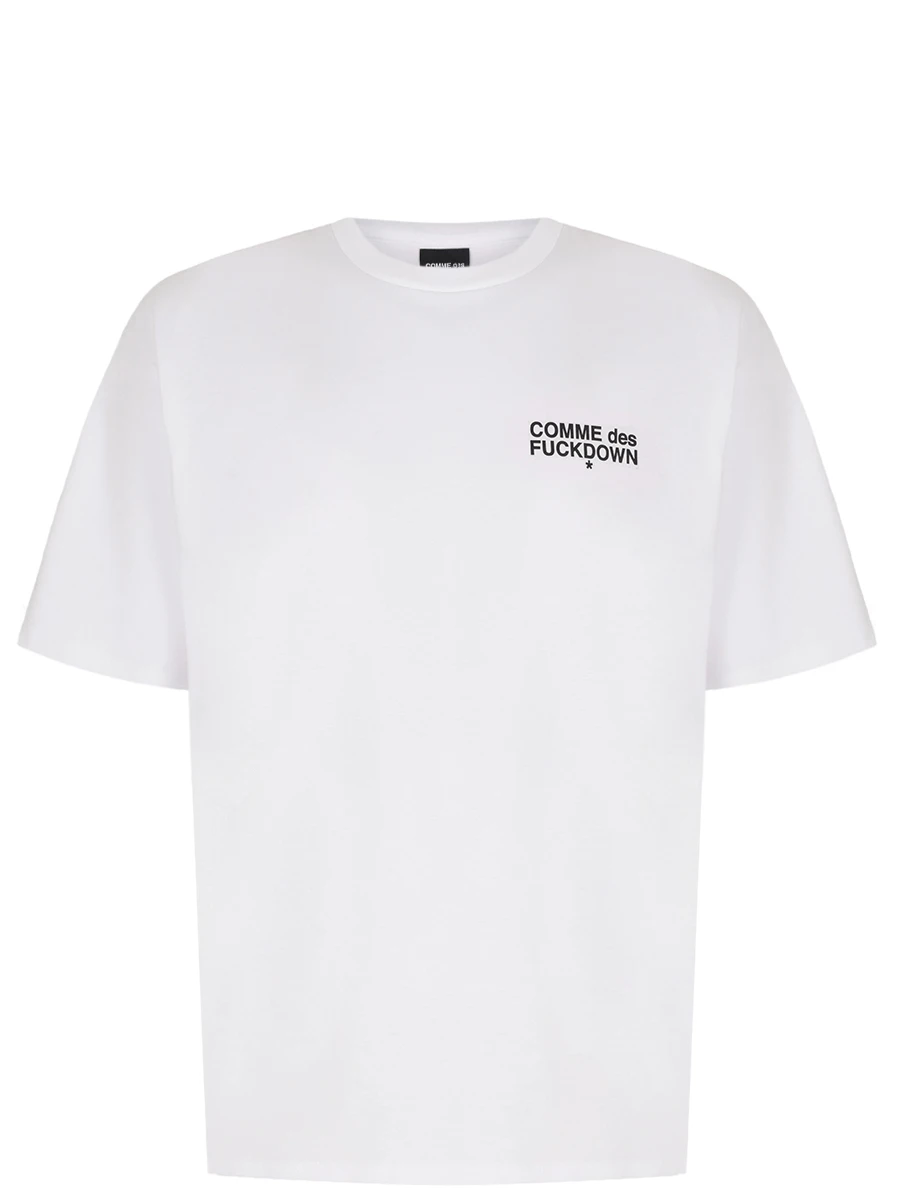 Футболка хлопковая COMME DES FUCKDOWN CFABM01509 BIANCO Белый 