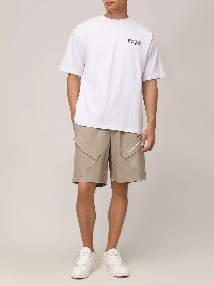 Футболка хлопковая COMME DES FUCKDOWN CFABM01509 BIANCO Белый  Фото 2