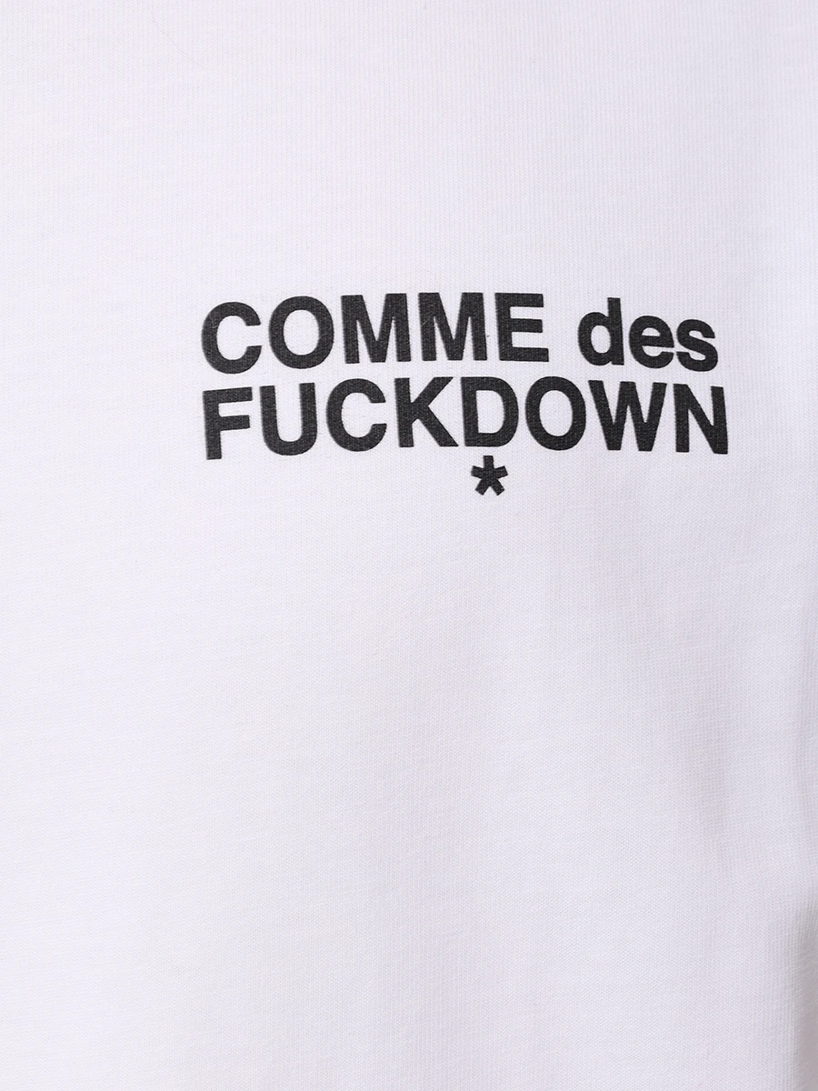 Футболка хлопковая COMME DES FUCKDOWN CFABM01509 BIANCO Белый  Фото 6
