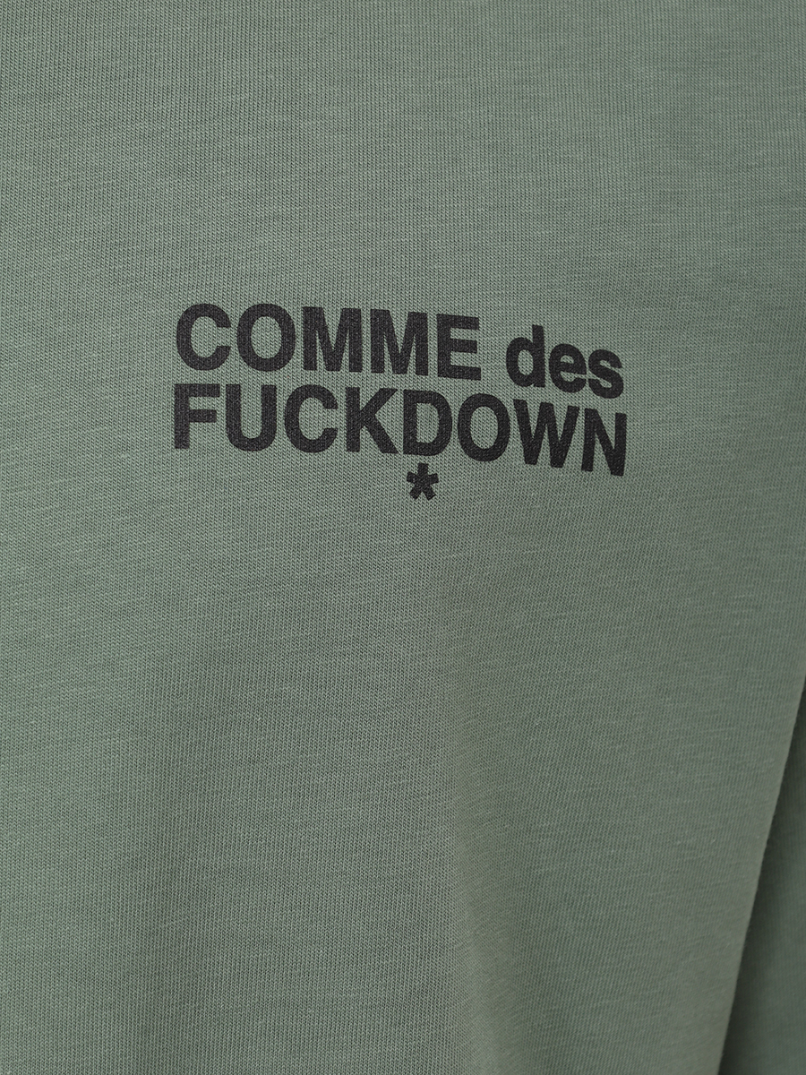 Футболка хлопковая COMME DES FUCKDOWN CFABM01509 MUSCHIO Хаки  Фото 6