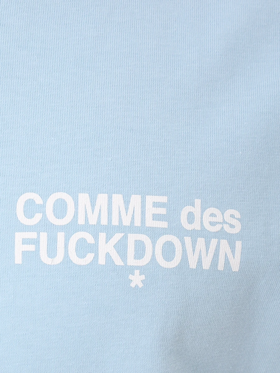 Футболка хлопковая COMME DES FUCKDOWN CFABM01509 CIELO Голубой  Фото 6