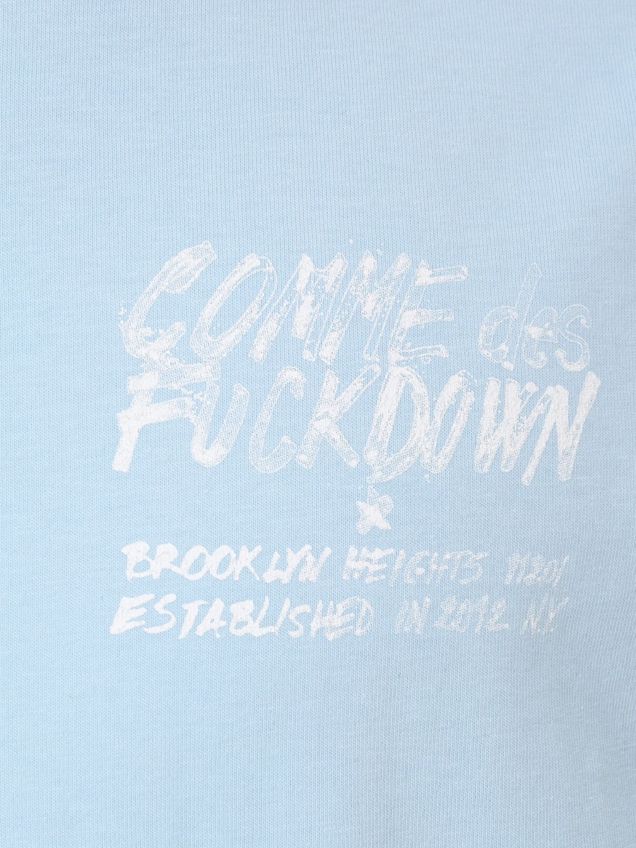 Футболка хлопковая COMME DES FUCKDOWN CFABM01522 CIELO Голубой  Фото 6
