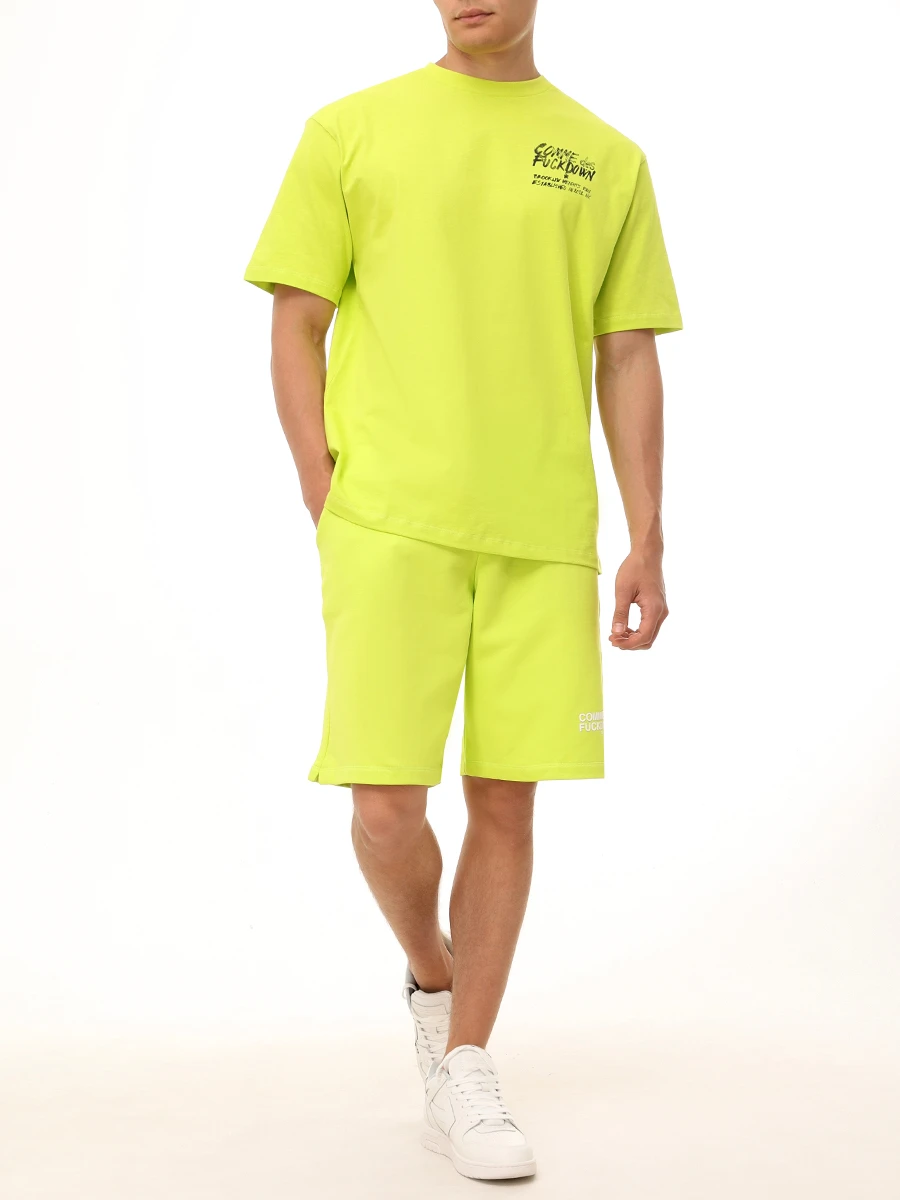 Футболка хлопковая COMME DES FUCKDOWN CFABM01522 LIME Зеленый  Фото 2