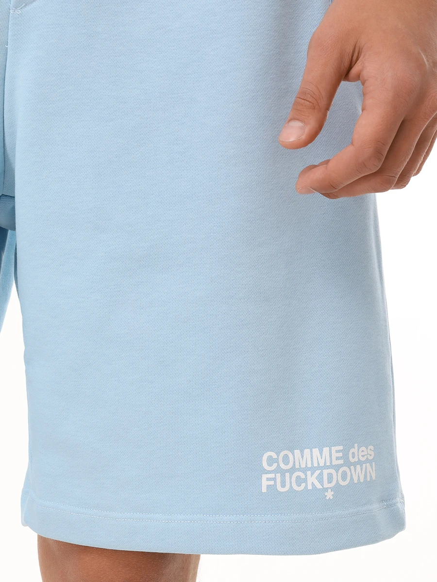 Шорты хлопковые COMME DES FUCKDOWN CFABM01505 CIELO Голубой  Фото 5