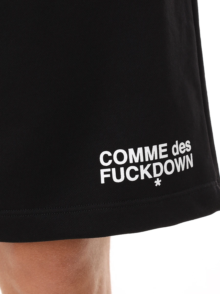 Шорты хлопковые COMME DES FUCKDOWN CFABM01505 NERO Черный  Фото 5