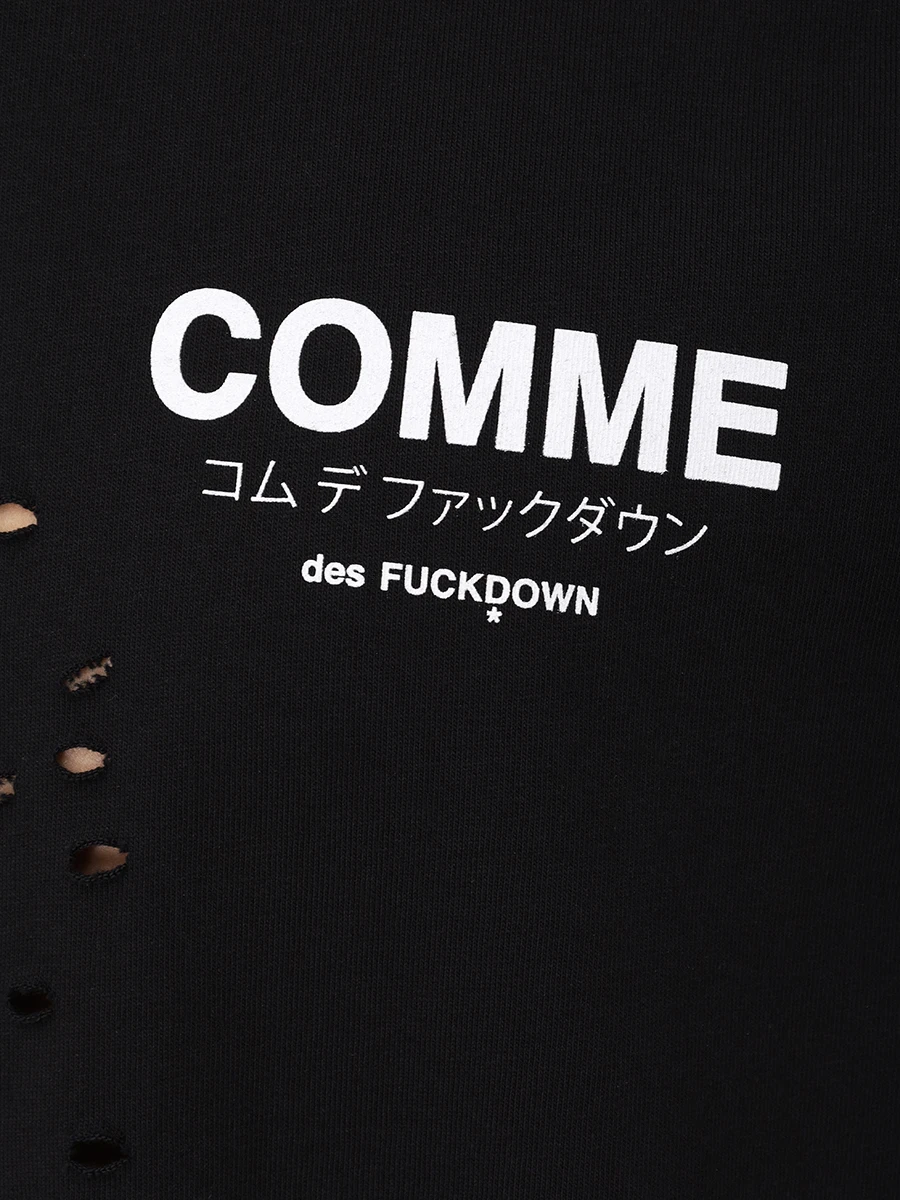 Футболка хлопковая COMME DES FUCKDOWN CFABM01532 NERO Черный  Фото 6