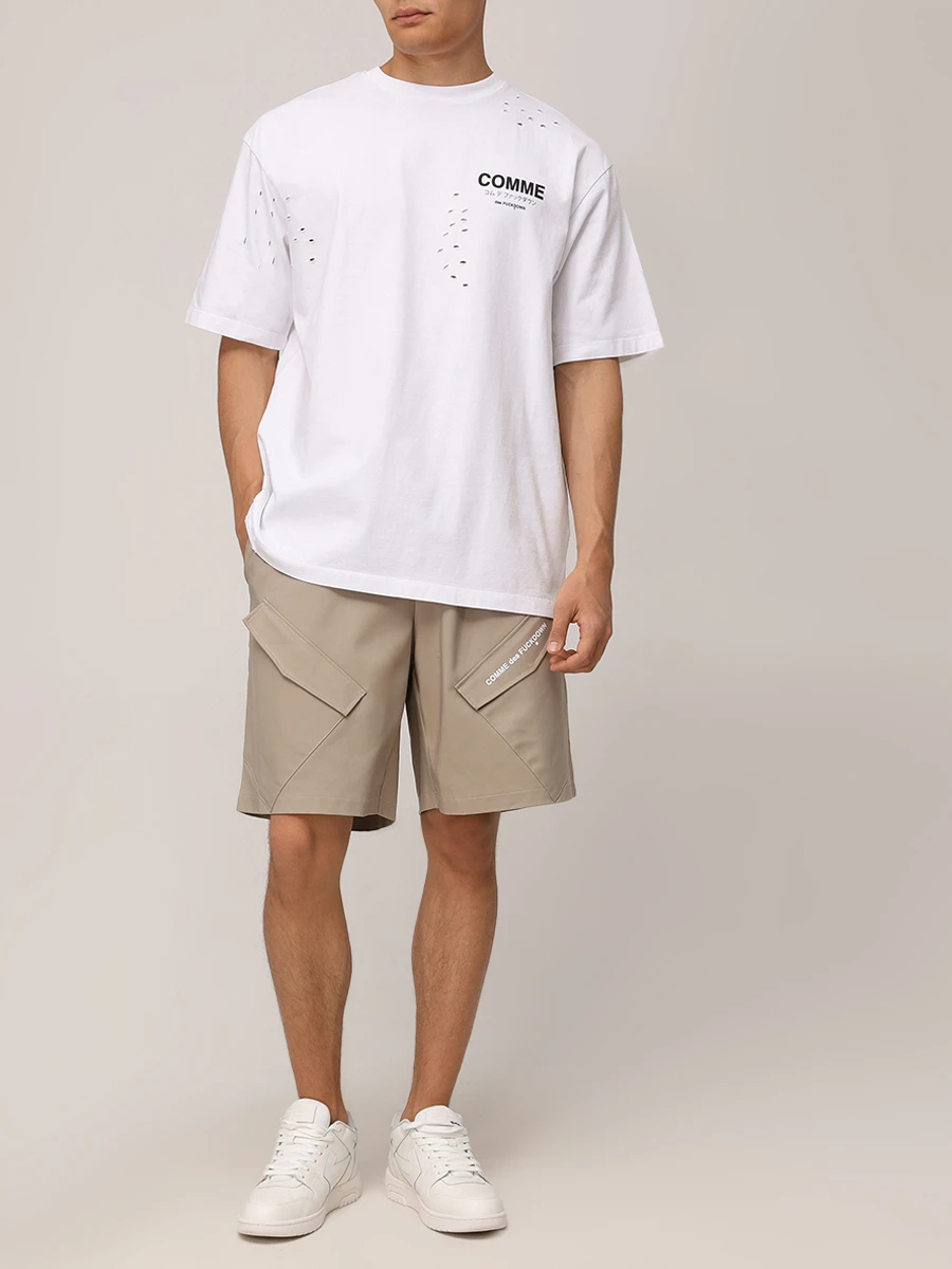 Футболка хлопковая COMME DES FUCKDOWN CFABM01532 BIANCO Белый  Фото 2