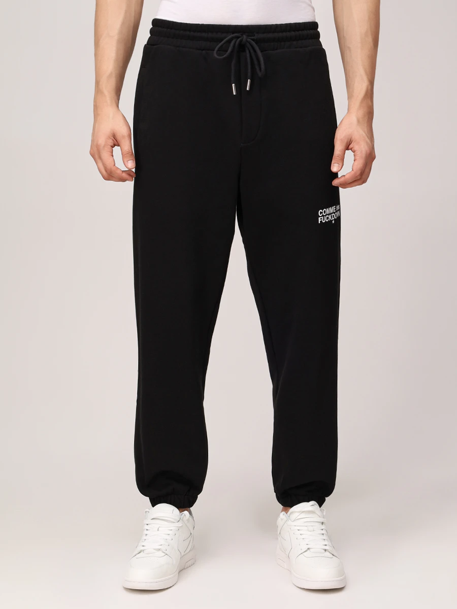 Брюки хлопковые COMME DES FUCKDOWN CFABM01514 NERO Черный  Фото 4