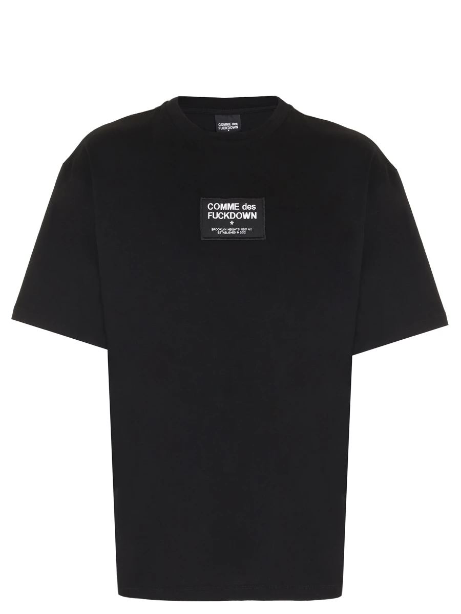 Футболка хлопковая COMME DES FUCKDOWN CFABM01526 NERO Черный 