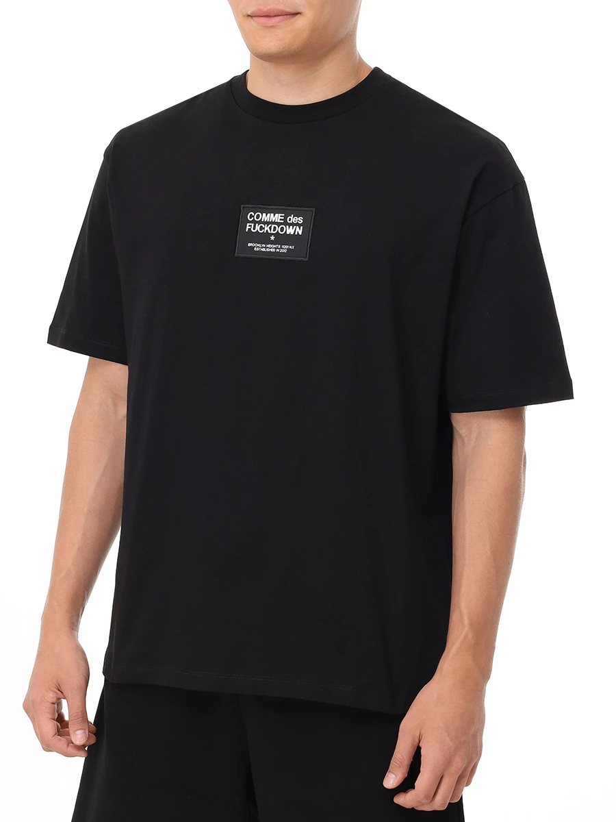 Футболка хлопковая COMME DES FUCKDOWN CFABM01526 NERO Черный  Фото 4