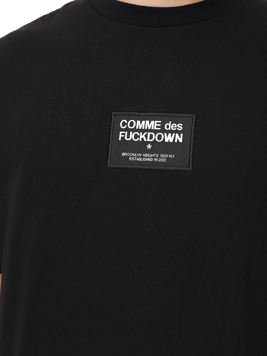 Футболка хлопковая COMME DES FUCKDOWN CFABM01526 NERO Черный  Фото 5