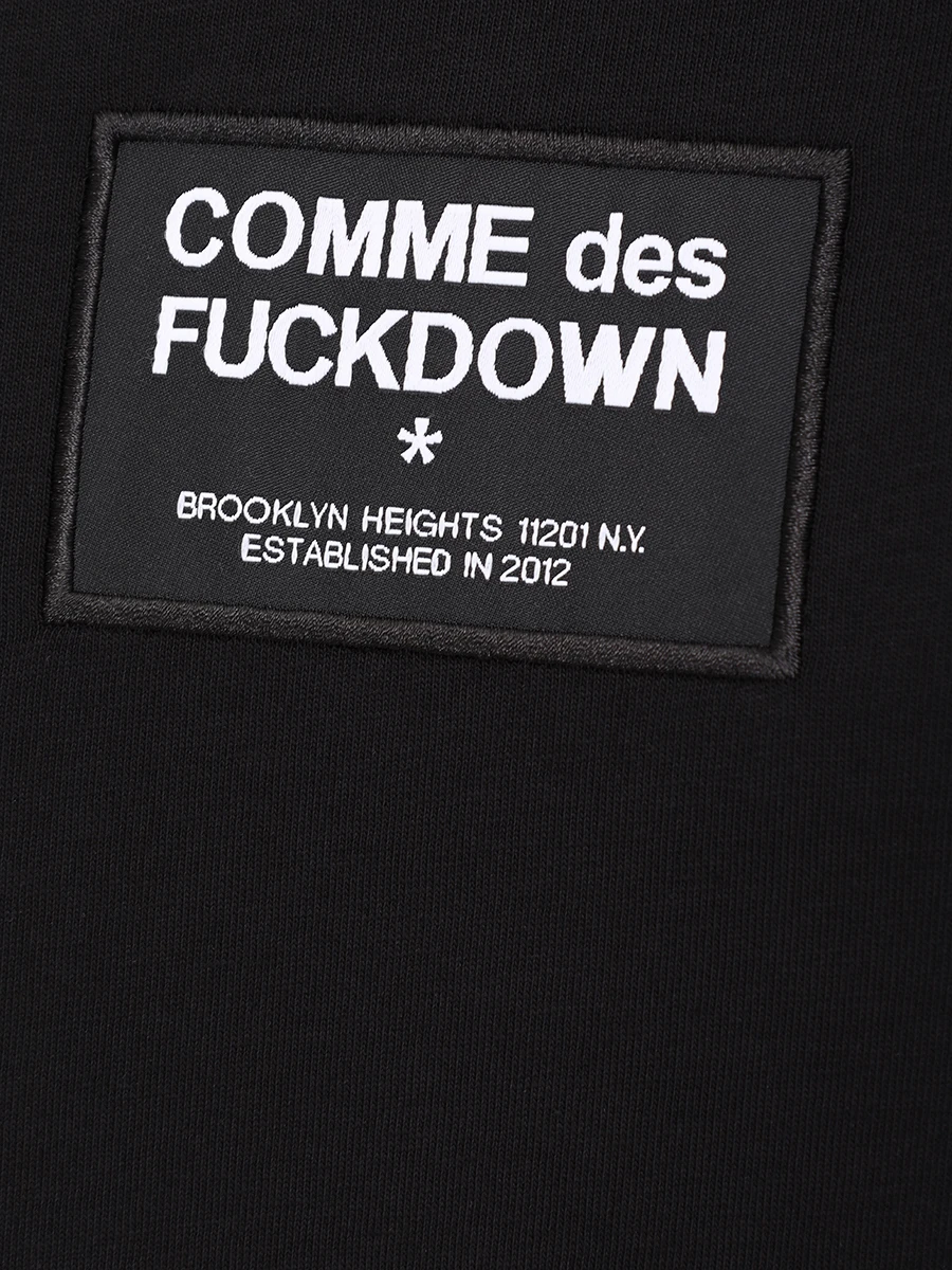 Футболка хлопковая COMME DES FUCKDOWN CFABM01526 NERO Черный  Фото 6