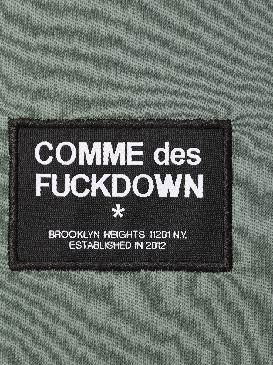 Футболка хлопковая COMME DES FUCKDOWN CFABM01526 MUSCHIO Хаки  Фото 6