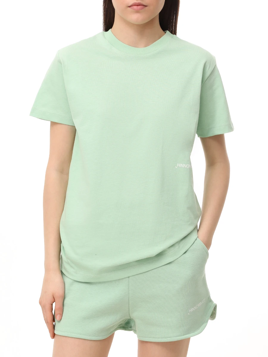 Футболка хлопковая HINNOMINATE HMABW01406 VERDE GAIDA Зеленый  Фото 4