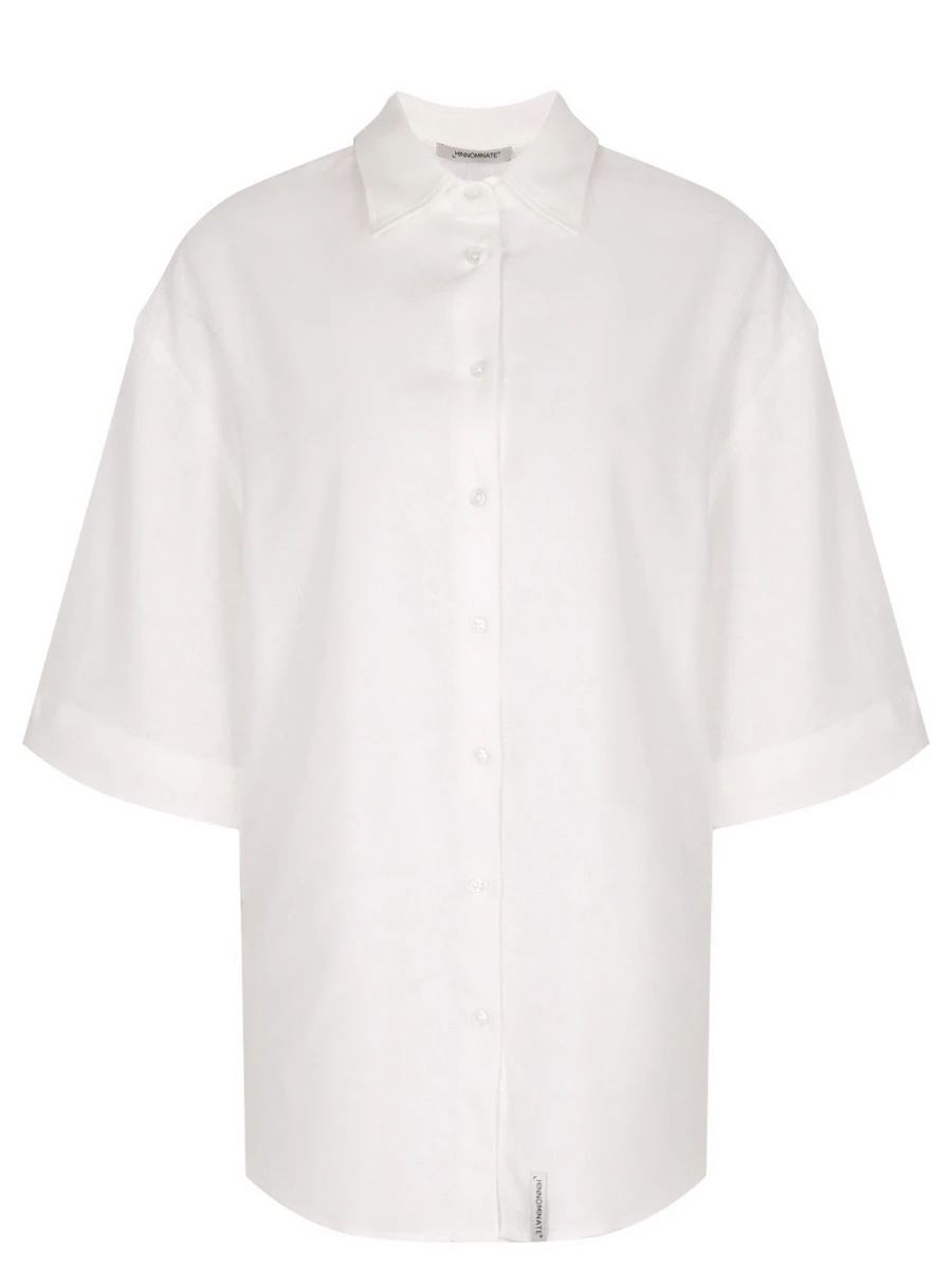 

Блуза из вискозы и льна, Белый, HMABW01846 BIANCO