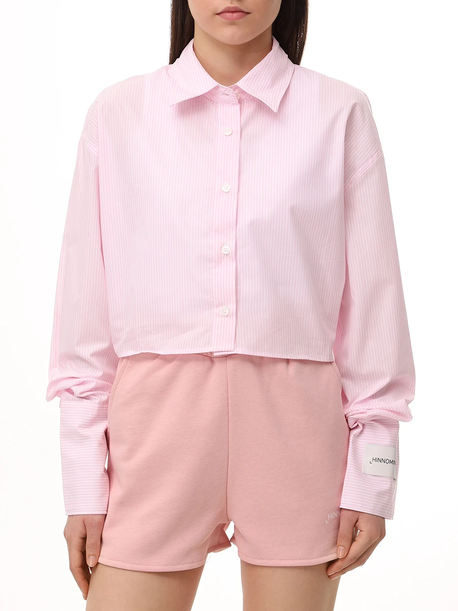 Рубашка хлопковая HINNOMINATE HMABW01691 ROSA Розовый  Фото 4
