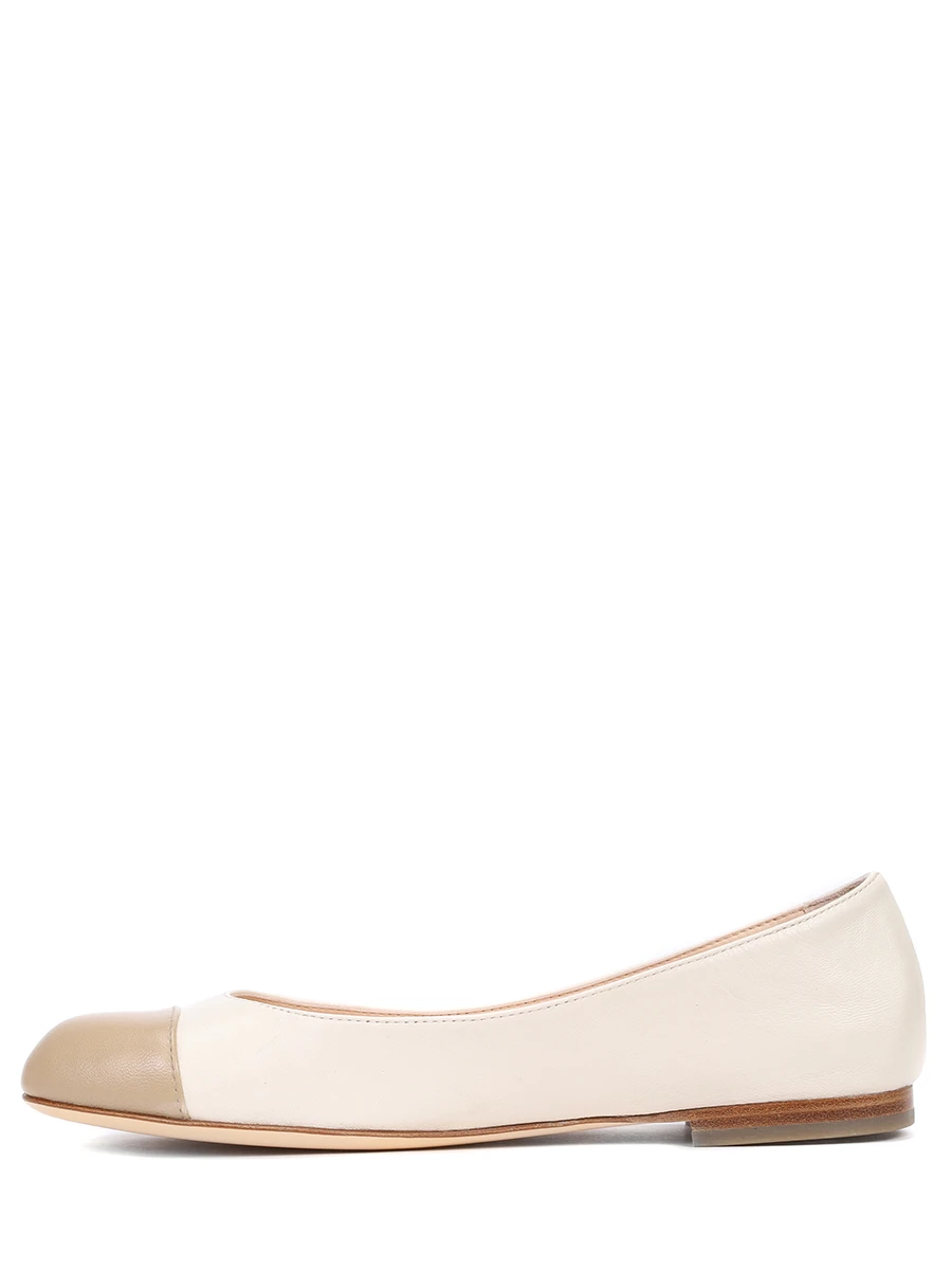 Балетки кожаные Milly AGL D544037PCK0521 Бежевый  Фото 3