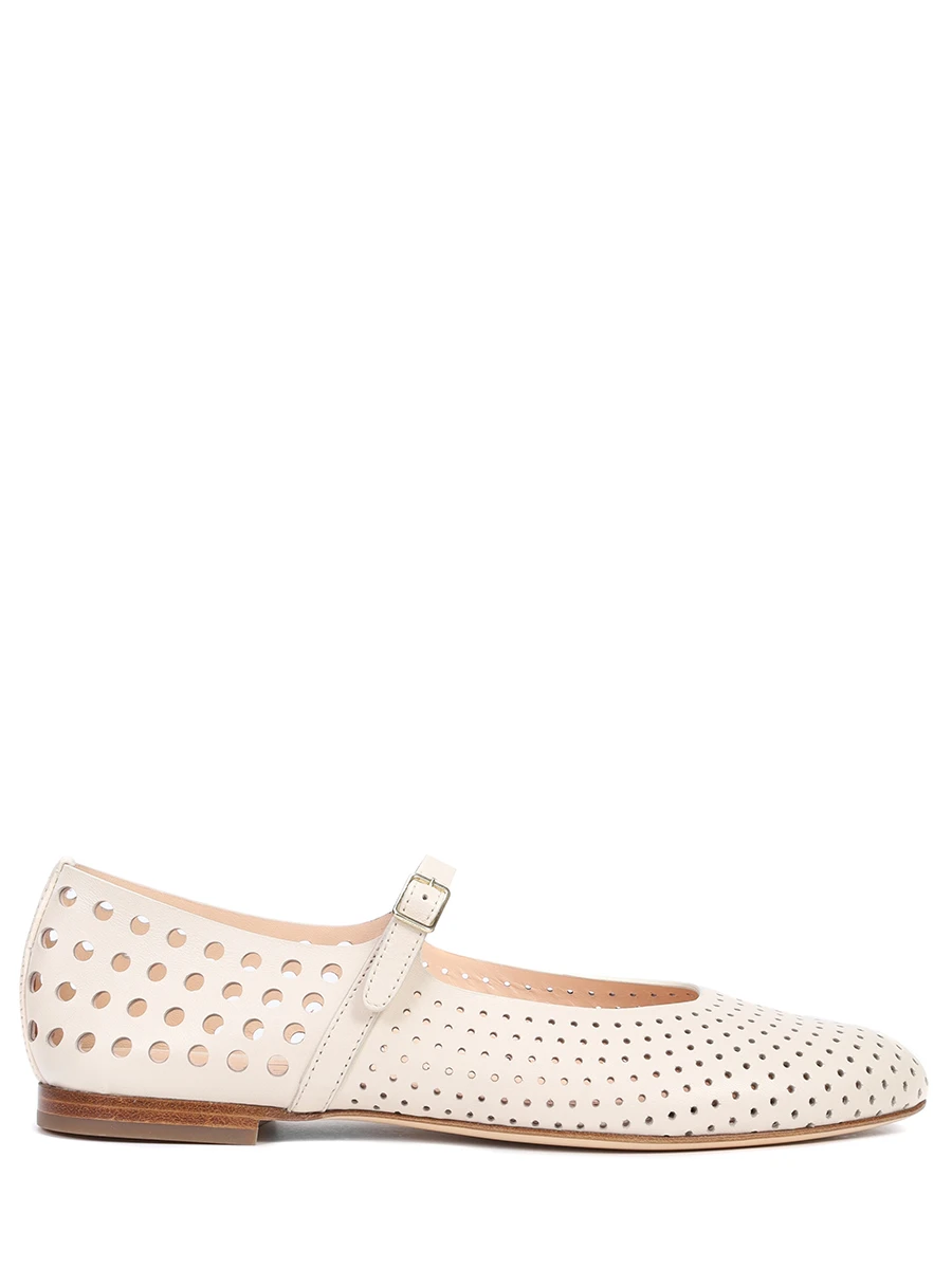 

Балетки кожаные Milly, Кремовый, D544039PCSOFTY