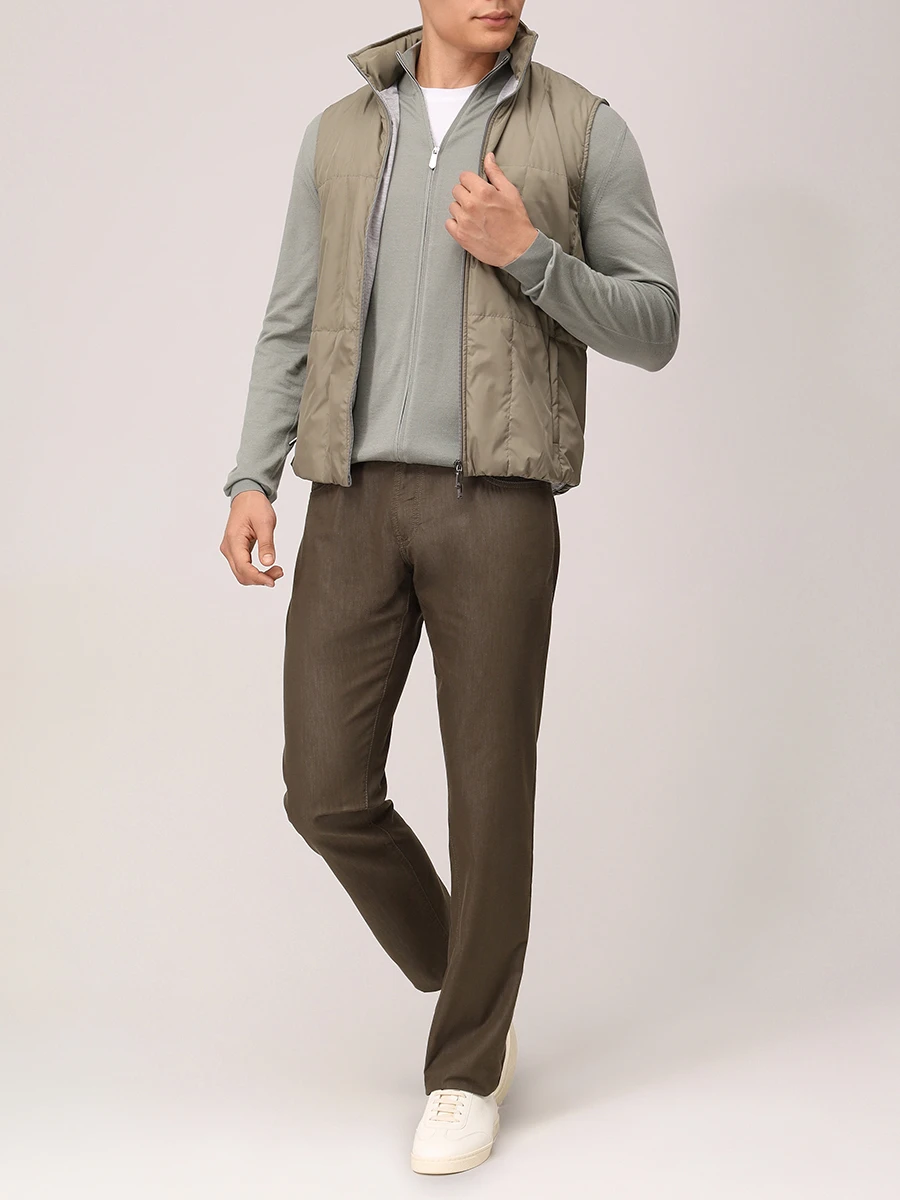 Джинсы Regular Fit хлопковые SCISSOR SCRIPTOR COSTANTINO T213 VERDE Зеленый  Фото 2