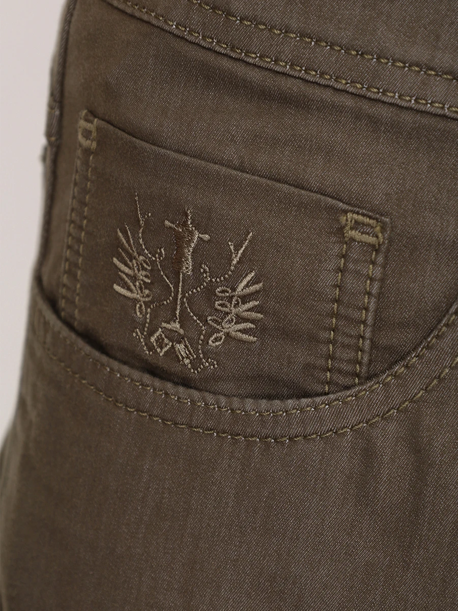 Джинсы Regular Fit хлопковые SCISSOR SCRIPTOR COSTANTINO T213 VERDE Зеленый  Фото 6