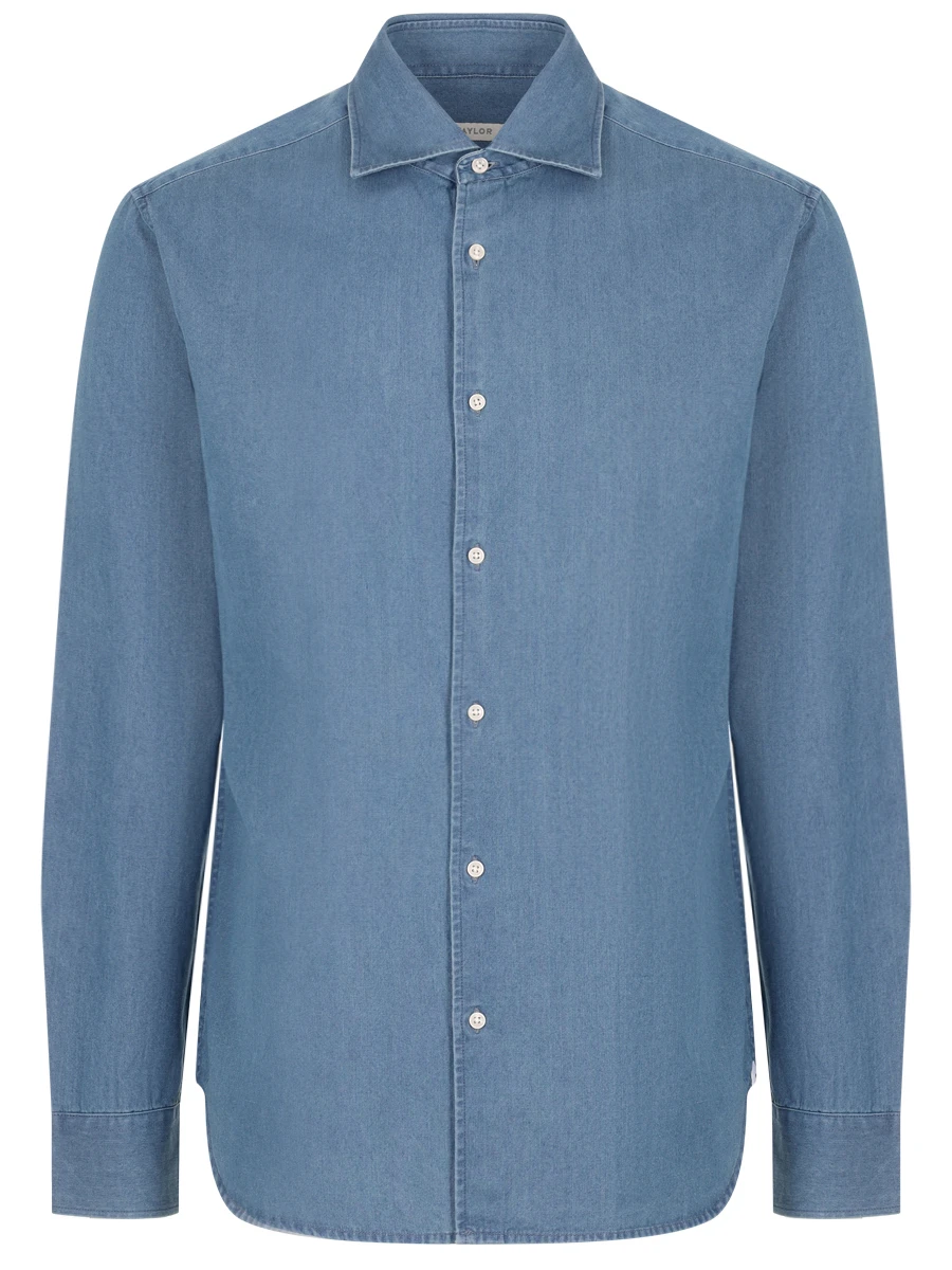 Рубашка Slim Fit хлопковая PAUL TAYLOR PT7CA A001 600 Синий 