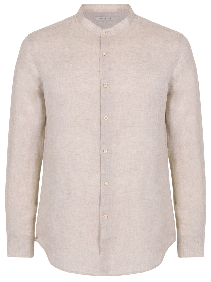 

Рубашка Slim Fit льняная, Бежевый, PT7CA L012 100