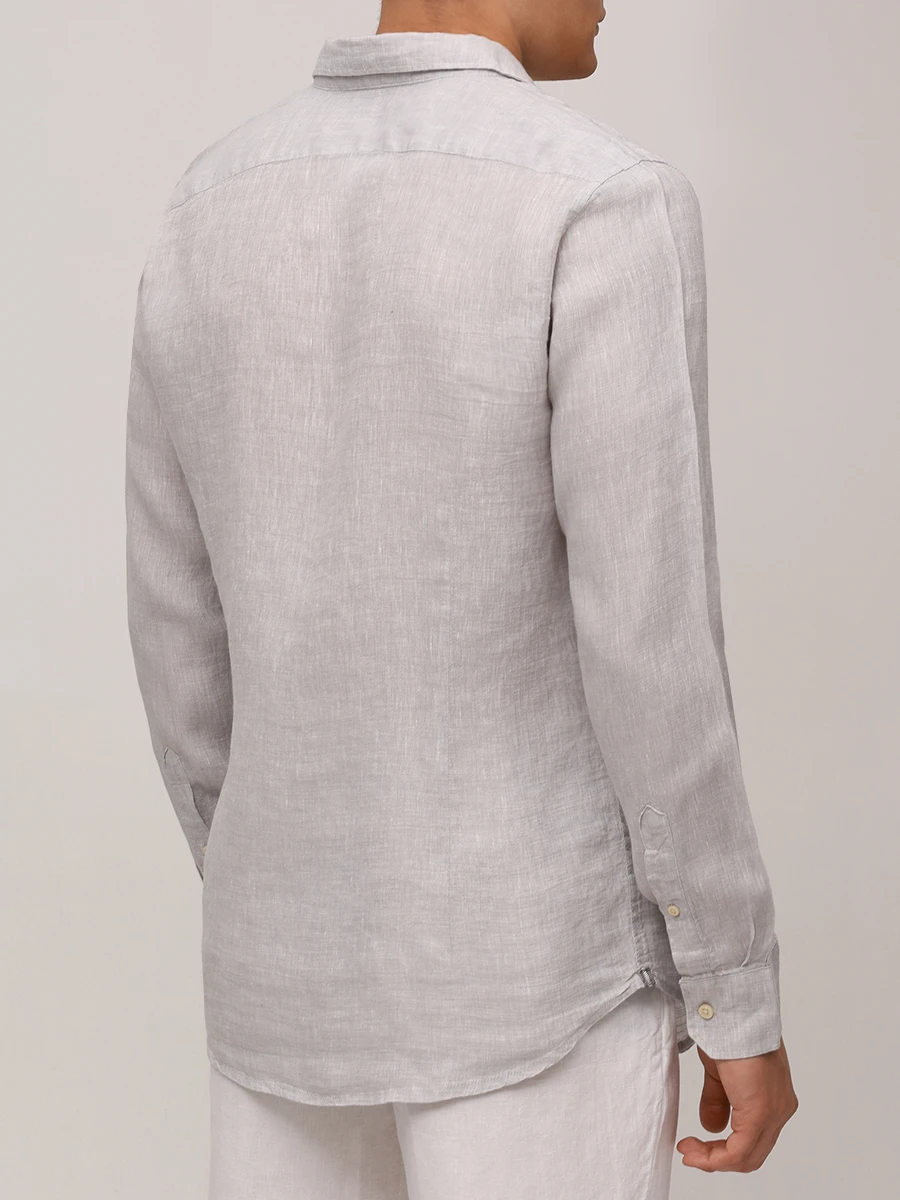 Рубашка Slim Fit льняная PAUL TAYLOR PT7CA L001 500 Серый  Фото 3