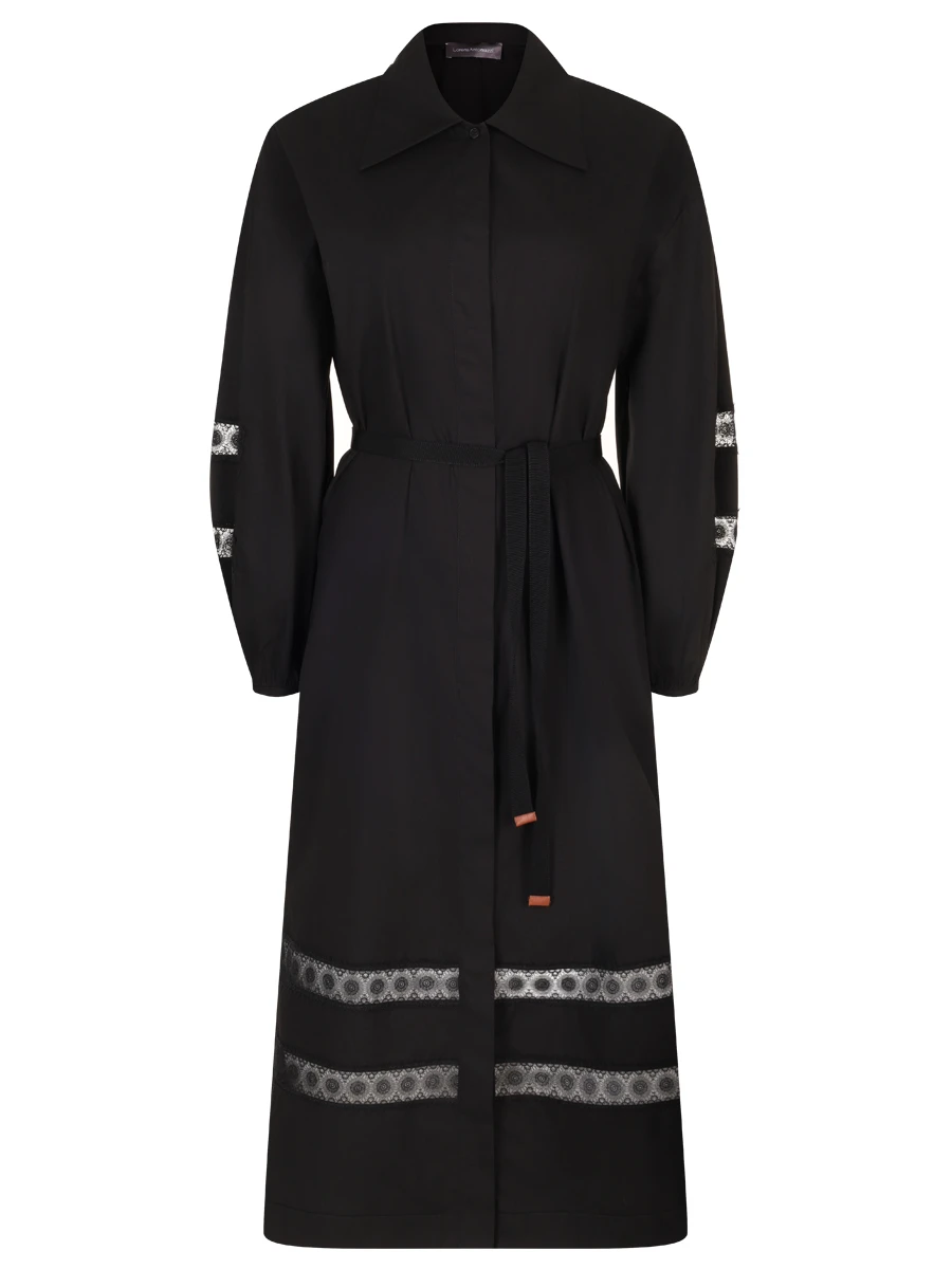 

Платье хлопковое, Черный, E2544AB23A/4222 999