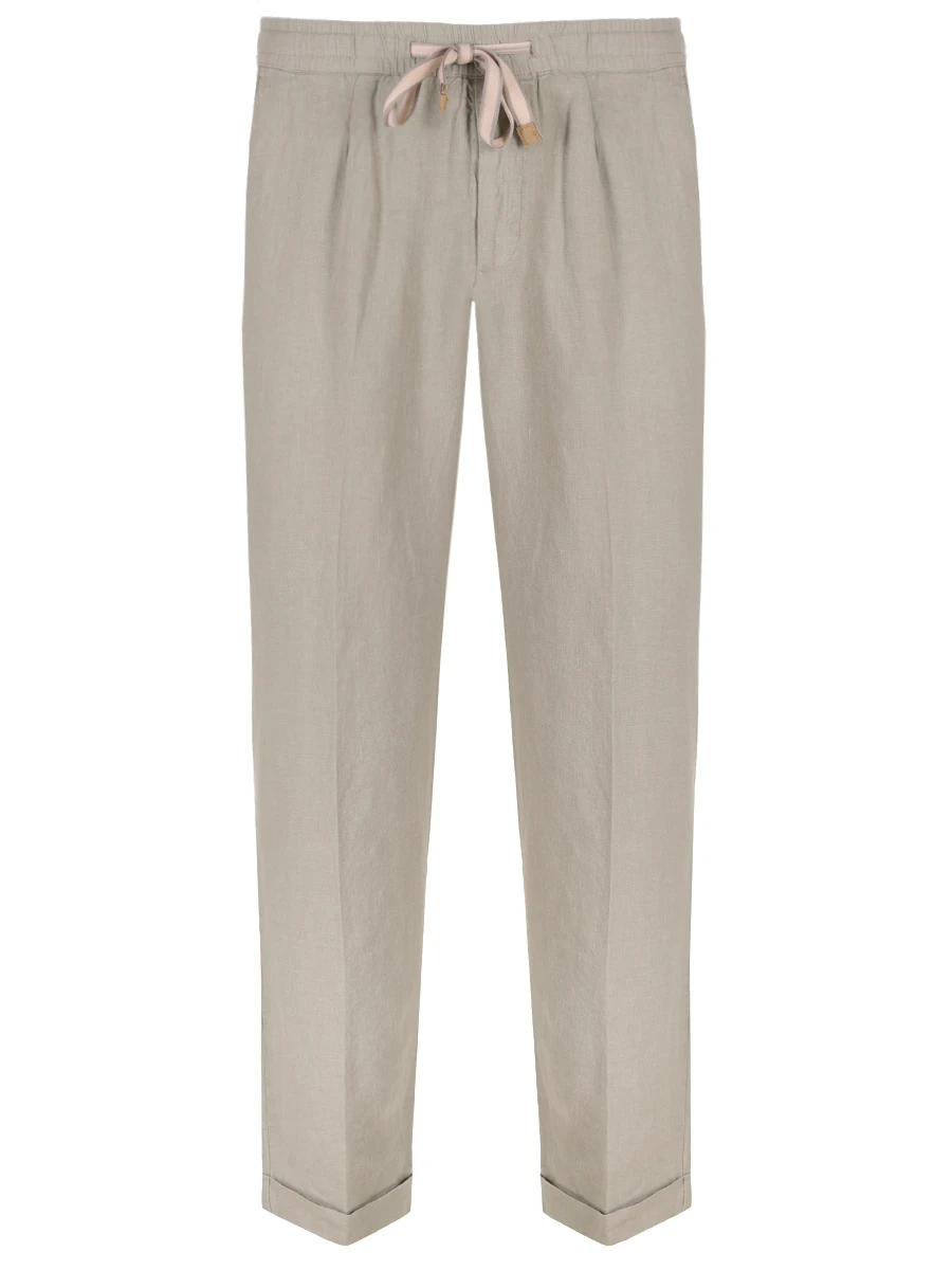 

Брюки льняные, Зеленый, PT7PA L010 701 Светло-