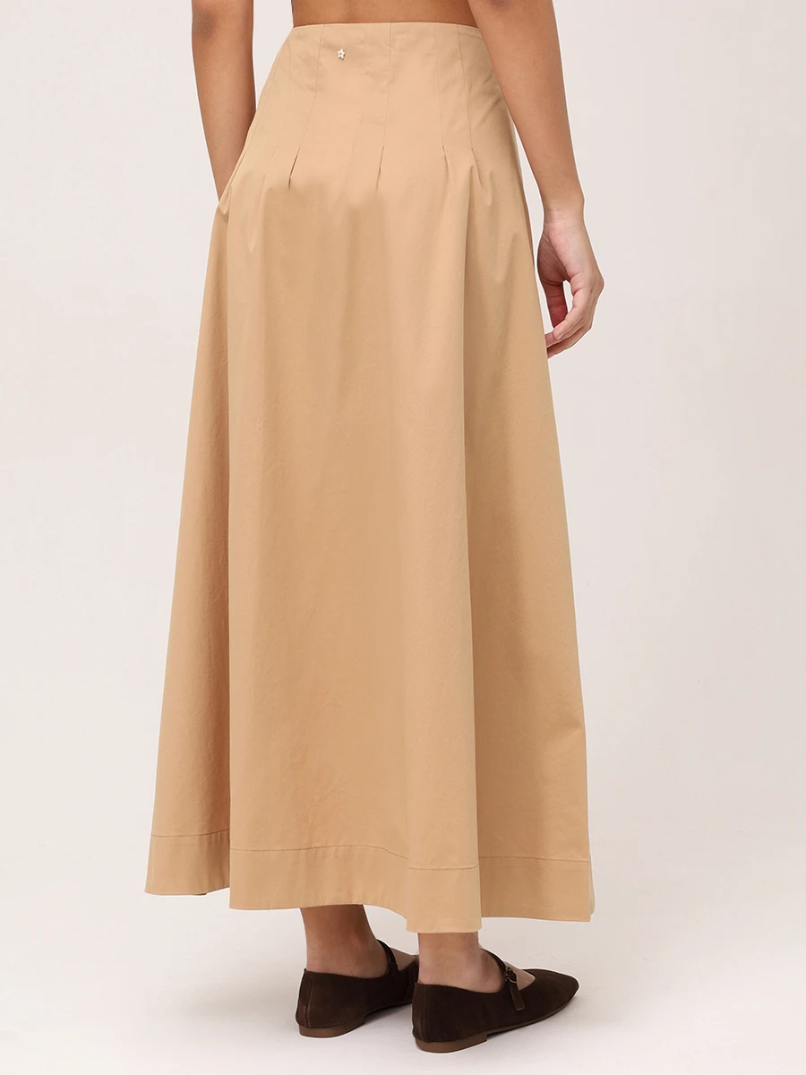 

Юбка хлопковая, Бежевый, E2541GO33A/4818 236 Светло-