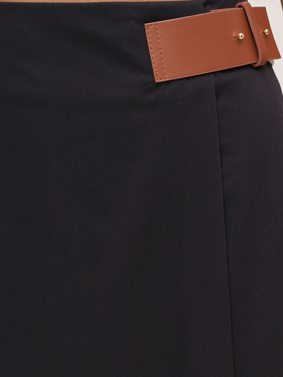 Юбка хлопковая LORENA ANTONIAZZI E2541GO33A/4818 999 Черный  Фото 5