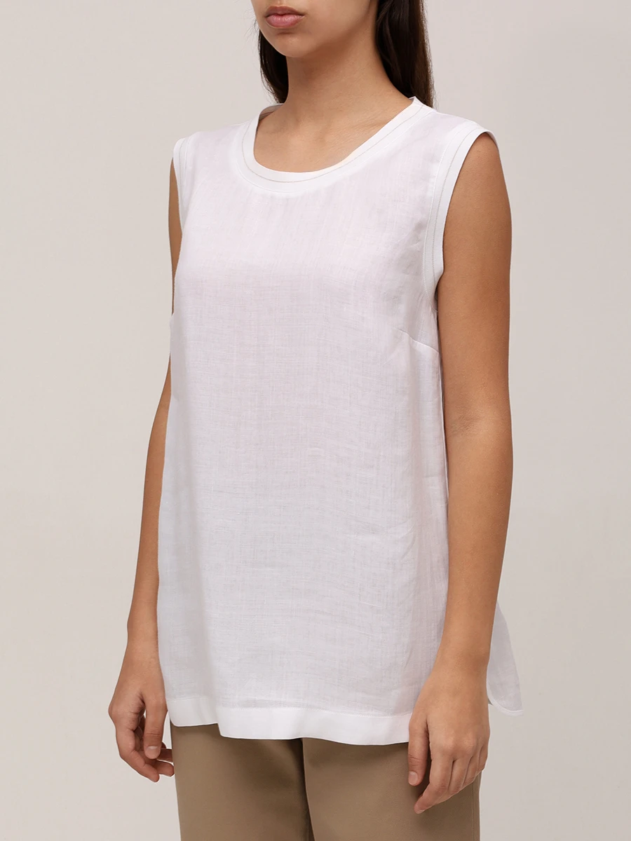 Топ из рами LORENA ANTONIAZZI E2555TS01I/4248 100 Белый  Фото 4