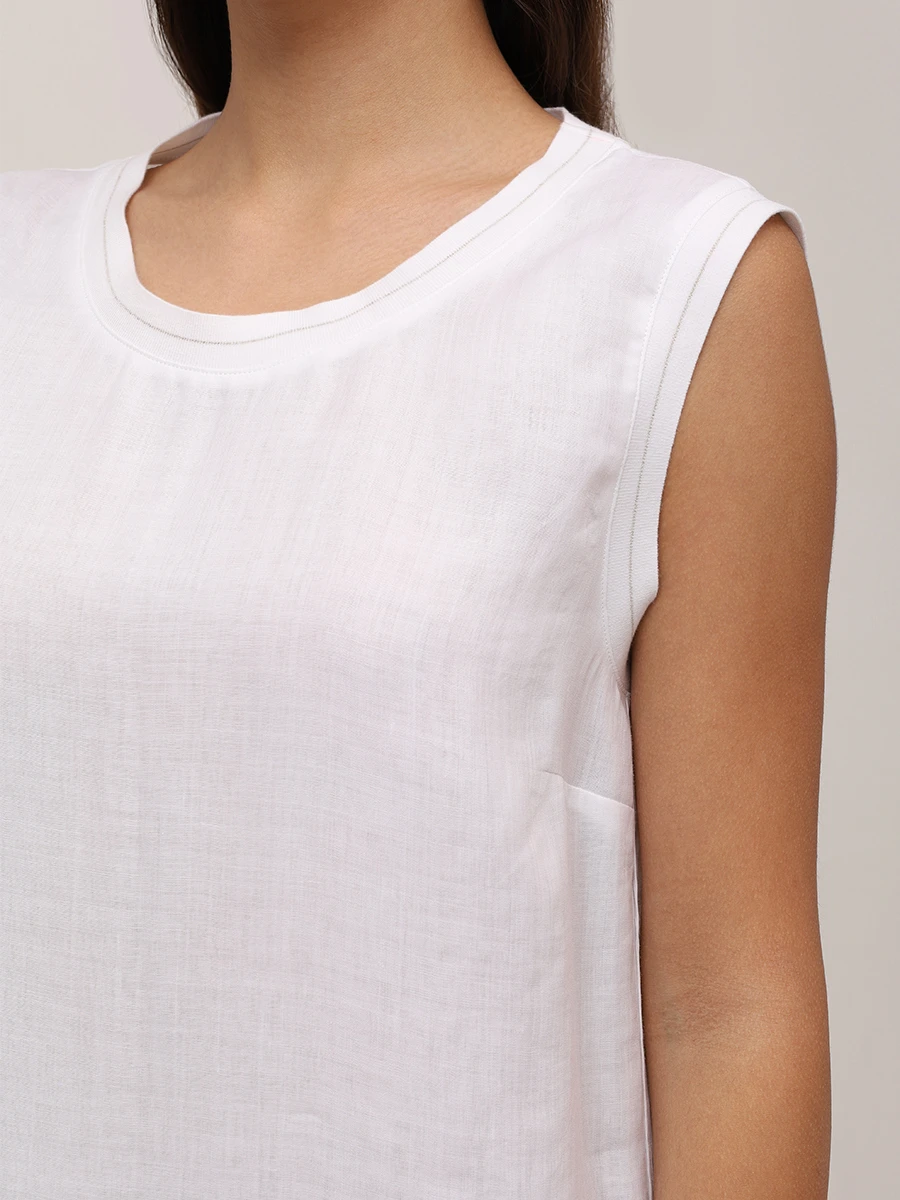 Топ из рами LORENA ANTONIAZZI E2555TS01I/4248 100 Белый  Фото 5