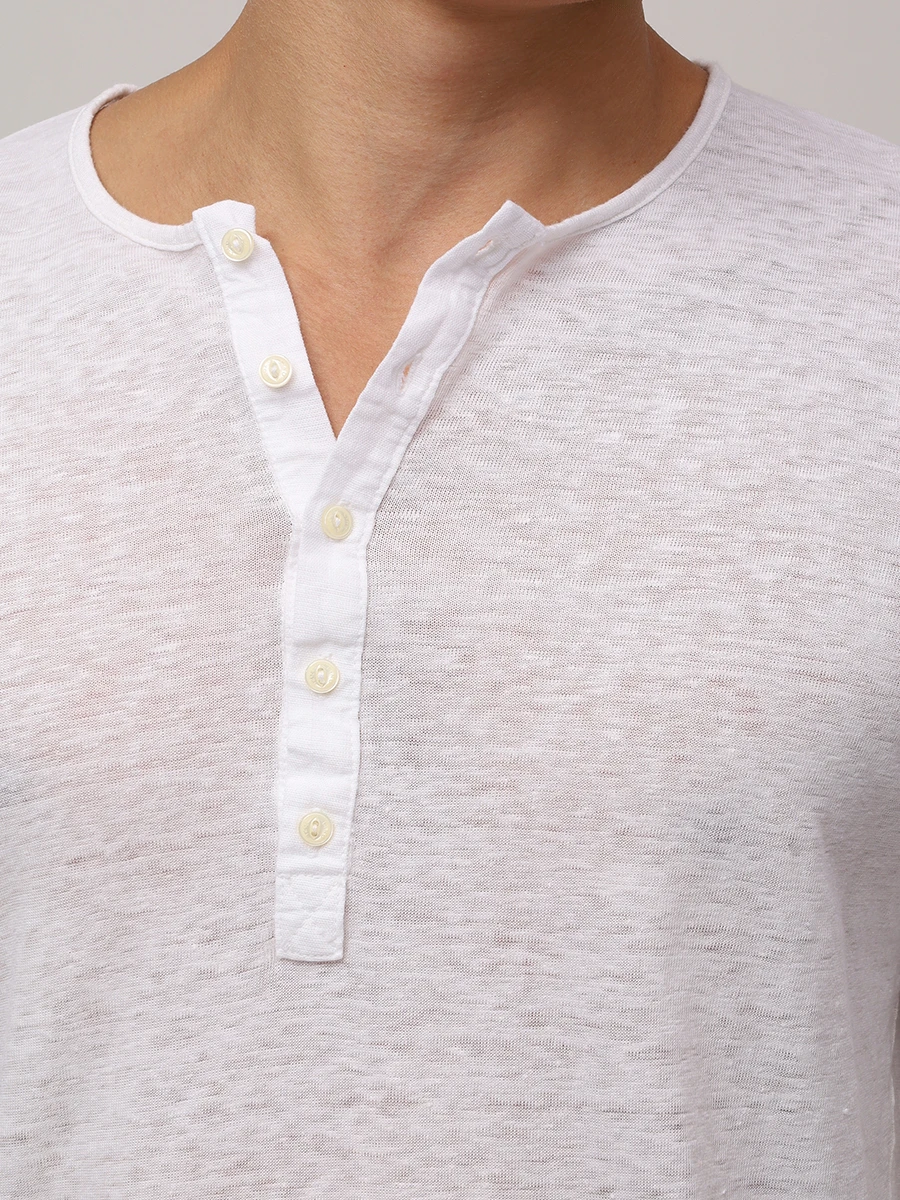 

Лонгслив льняной, Белый, 32ALIM79GK/S0050R