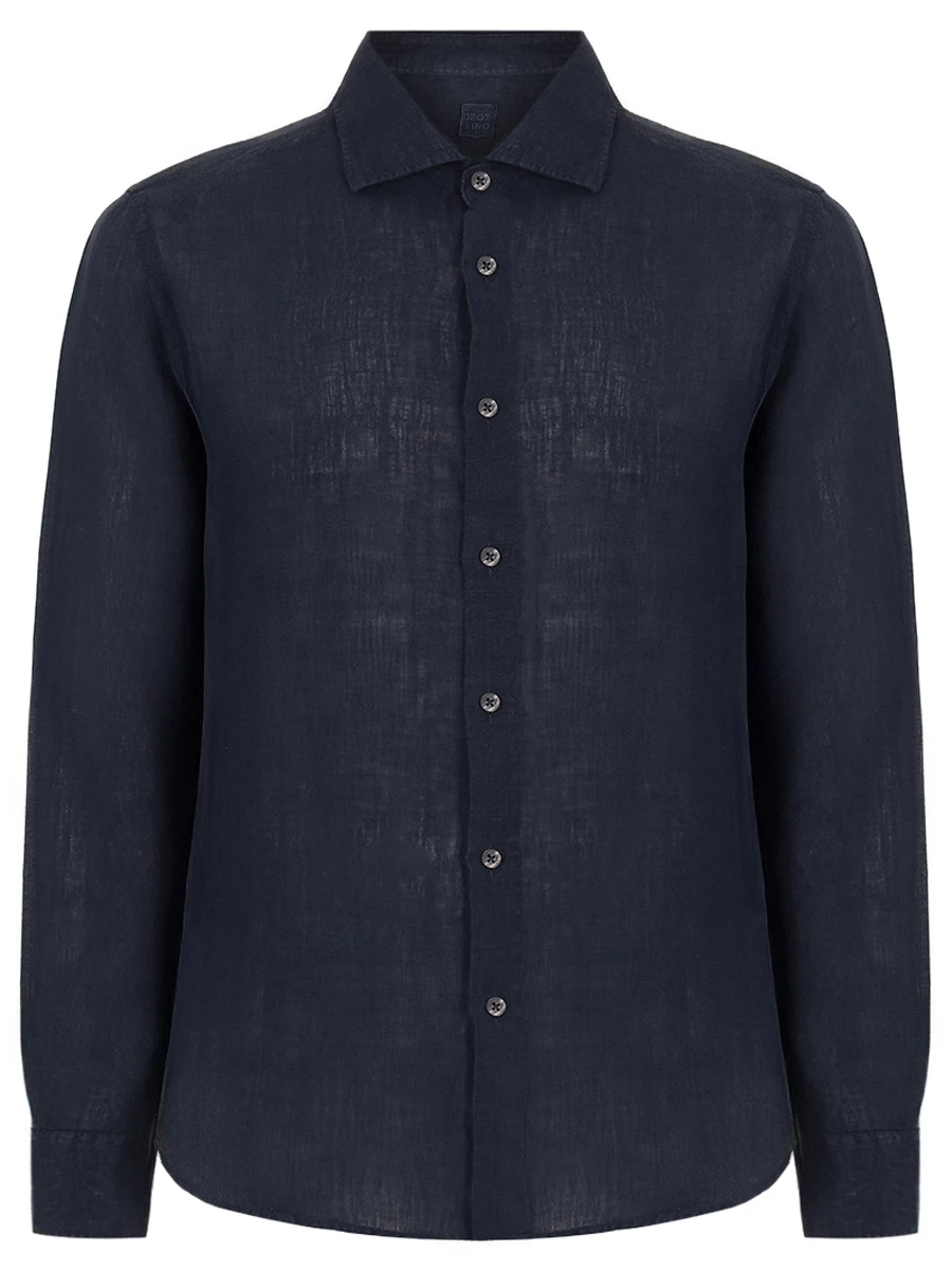 

Рубашка льняная, Синий, 32ALIM1PJL/000028/SF