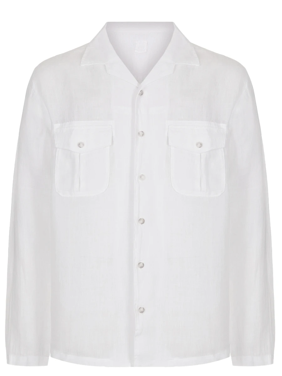 Рубашка льняная 120% LINO 32ALIM19QB/000050 Белый 