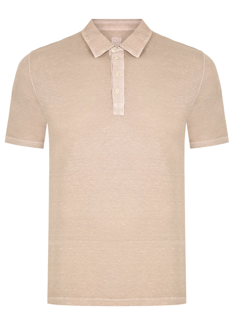 Поло льняное 120% LINO 32ALIM79GF/000095 Бежевый 
