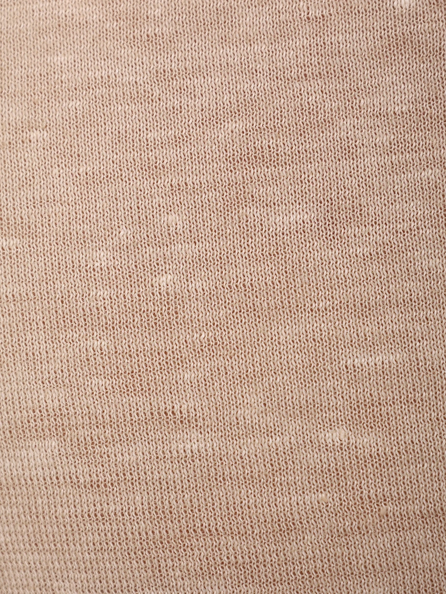 Поло льняное 120% LINO 32ALIM79GF/000095 Бежевый  Фото 6