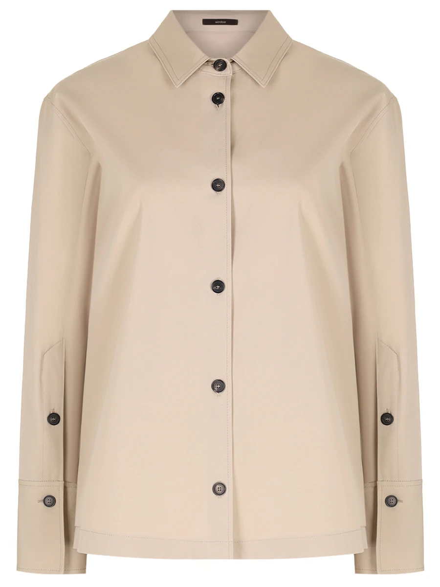 

Рубашка хлопковая, Бежевый, DB595 10019005 299