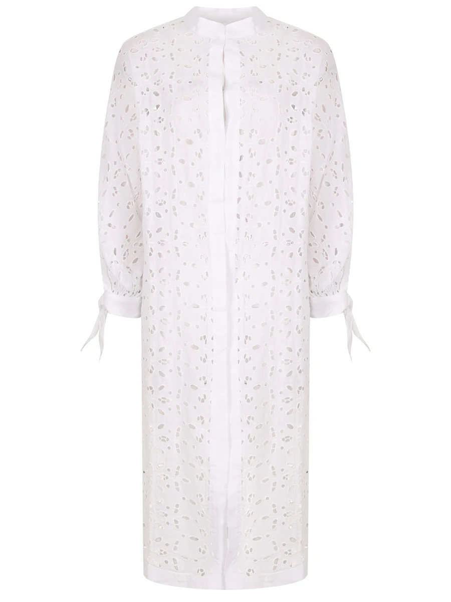 

Туника льняная, Белый, 32ALIW4PIT/000G335