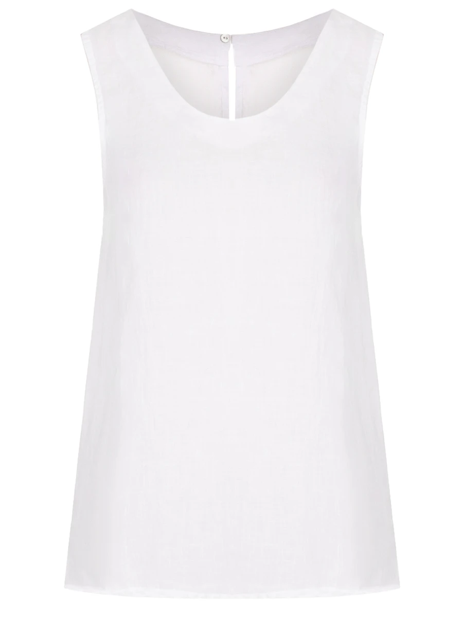 

Топ льняной, Белый, 32ALIW1PJD/000B317